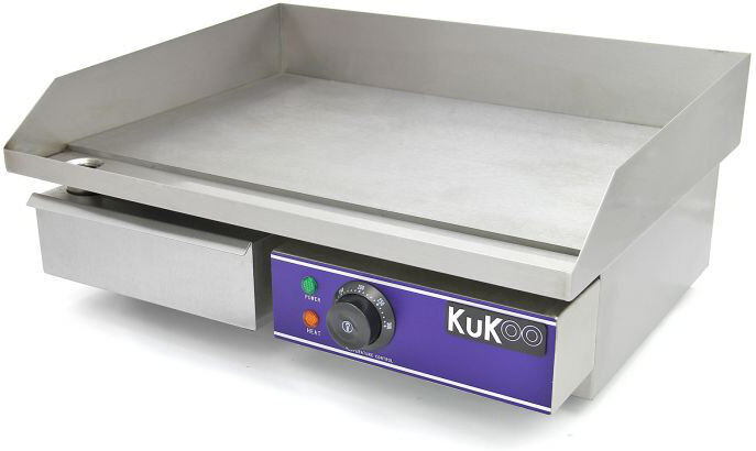 Kukoo 55cm W x 47cm D Indoor/Outdoor Use Single Burner Built-In Electric Grill Steel 50cm W