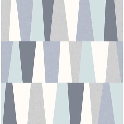 Seabrook Designs Macey Striped Geometric Unpasted Wallpaper