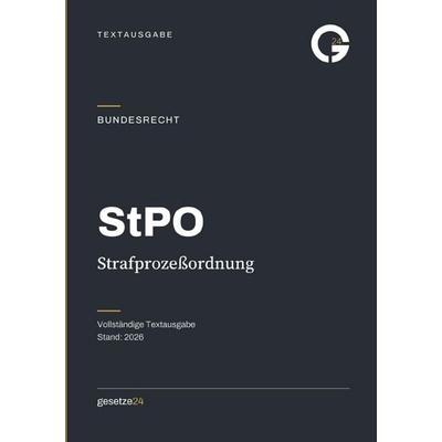 StPO – Strafprozeßordnung, Taschenbuch von Gesetze24 Deutschland, Epubli, 978-3-565-57419-3