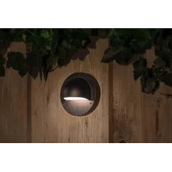 Garden Lights Wandleuchte Deimos schwarz