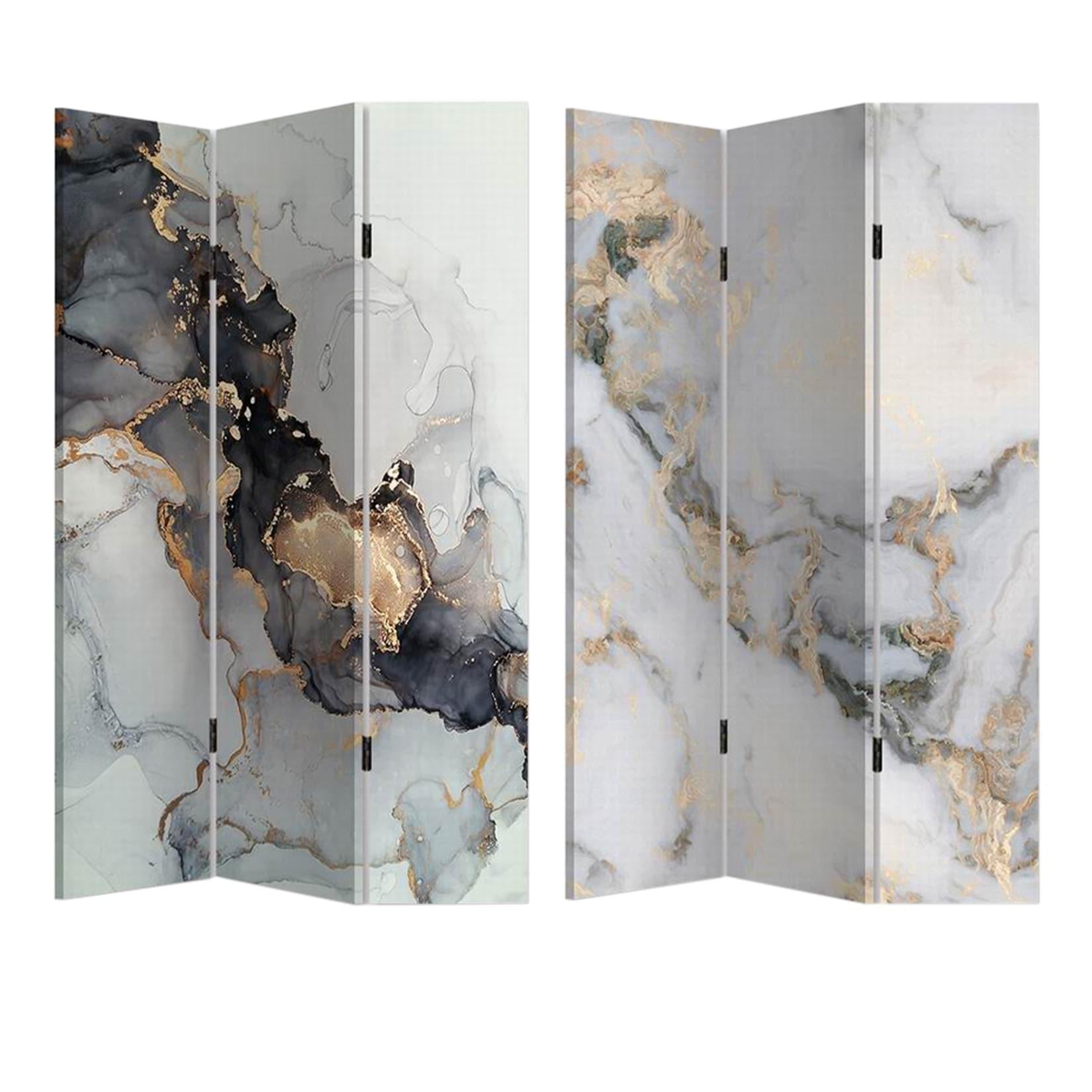 HTI-Living Paravent Marmor Strukturen
