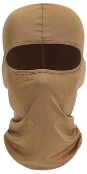 Uplifted Goods Tactical UV Protection Balaclava Full Face Mask Windproof Ski Sun Hood And Biker Helmet Liner sand