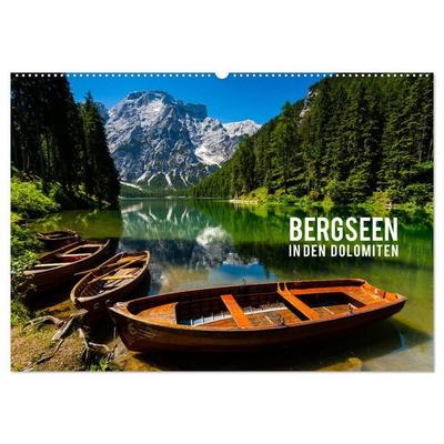 Bergseen in den Dolomiten (Wandkalender 2027 DIN A2 quer), CALVENDO Monatskalender