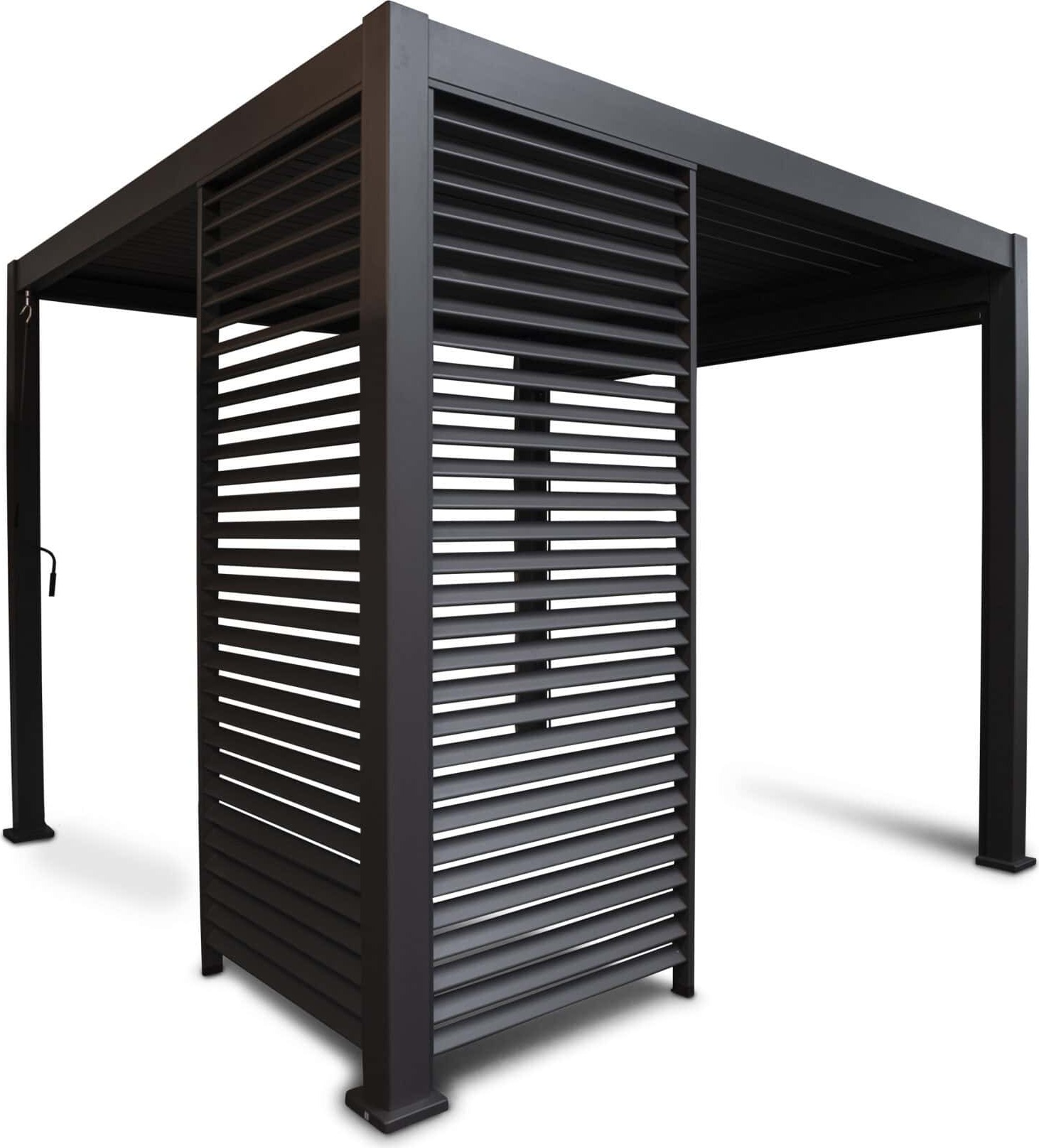 MIRADOR 111 Lamellenwand 1,13 m Aluminium Anthrazit für 111 Deluxe Garten Pavillon, Pergola-Zubehör