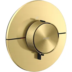 hansgrohe AXOR ShowerSelect ID Thermostat, Highflow, Unterputz, rund, 36759950, Farbe: Brushed Brass