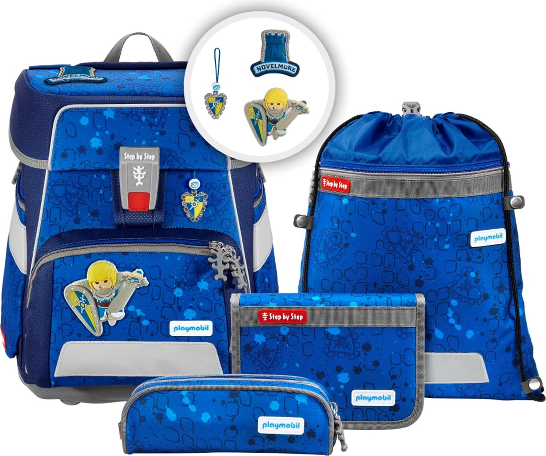 Step by Step Ranzen-Set SPACE PLAYMOBIL "Novelmore Arwynn" 5-teilig