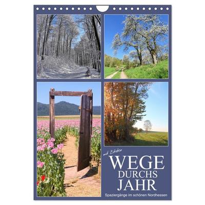 Wege durchs Jahr - Spaziergänge im schönen Nordhessen (Wandkalender 2026 DIN A4 hoch), CALVENDO Monatskalender