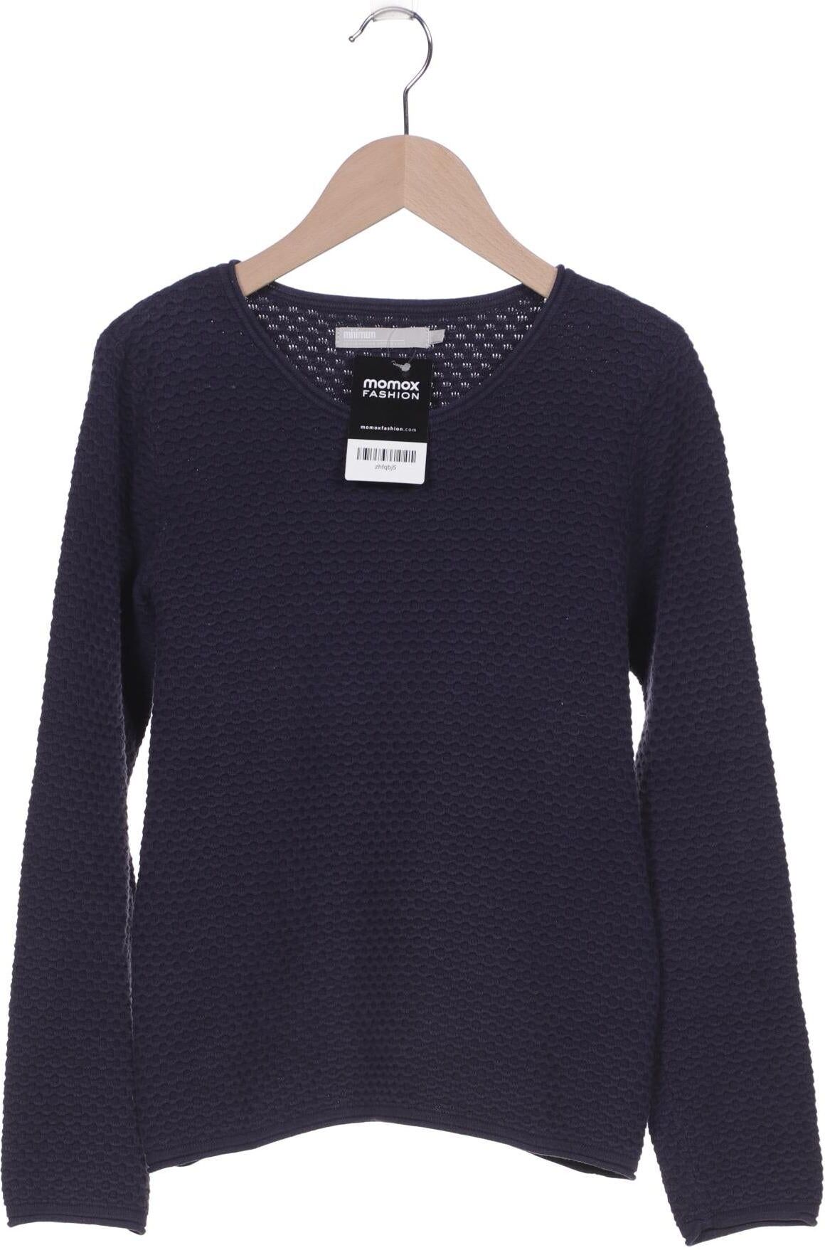 Minimum Damen Pullover, Marineblau, Gr. XS, Baumwolle - Second Hand