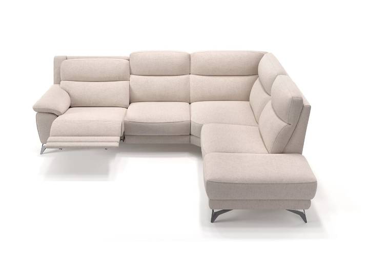 Stoff Polstergarnitur LANTELLA Wohnlandschaft Ecksofa