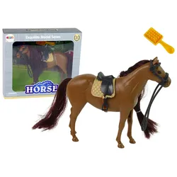 Braunes Mähnenkämmendes Pferd Figur