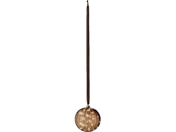 Lumineo Micro LED bal lamp - ø20 cm - 40 LED lampjes - Bruin