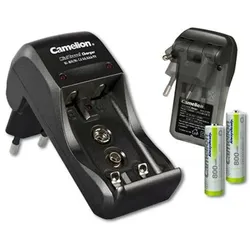 Camelion Stecker-Ladegerät BC-1001A inklusive 2 Stück NiMH Akkus Micro AAA, 800mAh