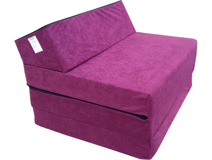 Fauteuil matelas pliant 200x70x10 cm - 1224\, 3 parties\, léger\, pliable\, portable\, confortable\, idéal voyage\, lit d'appoint