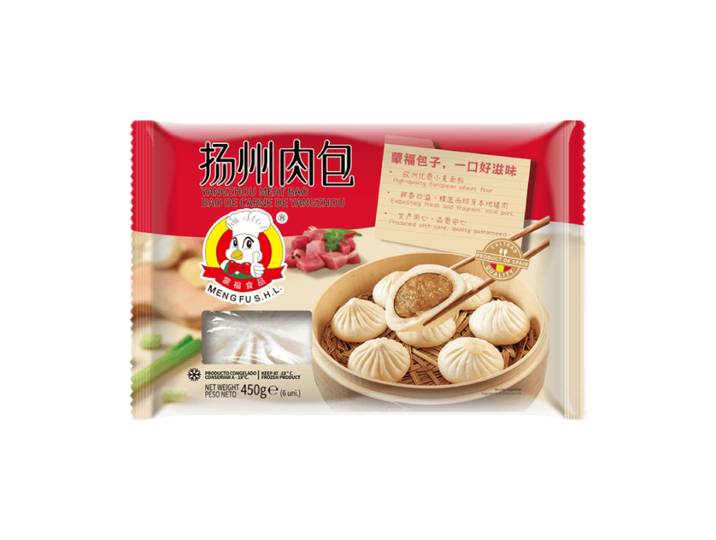 MENGFU Bao vapeur Yangzhou fourré à la viande 450 g