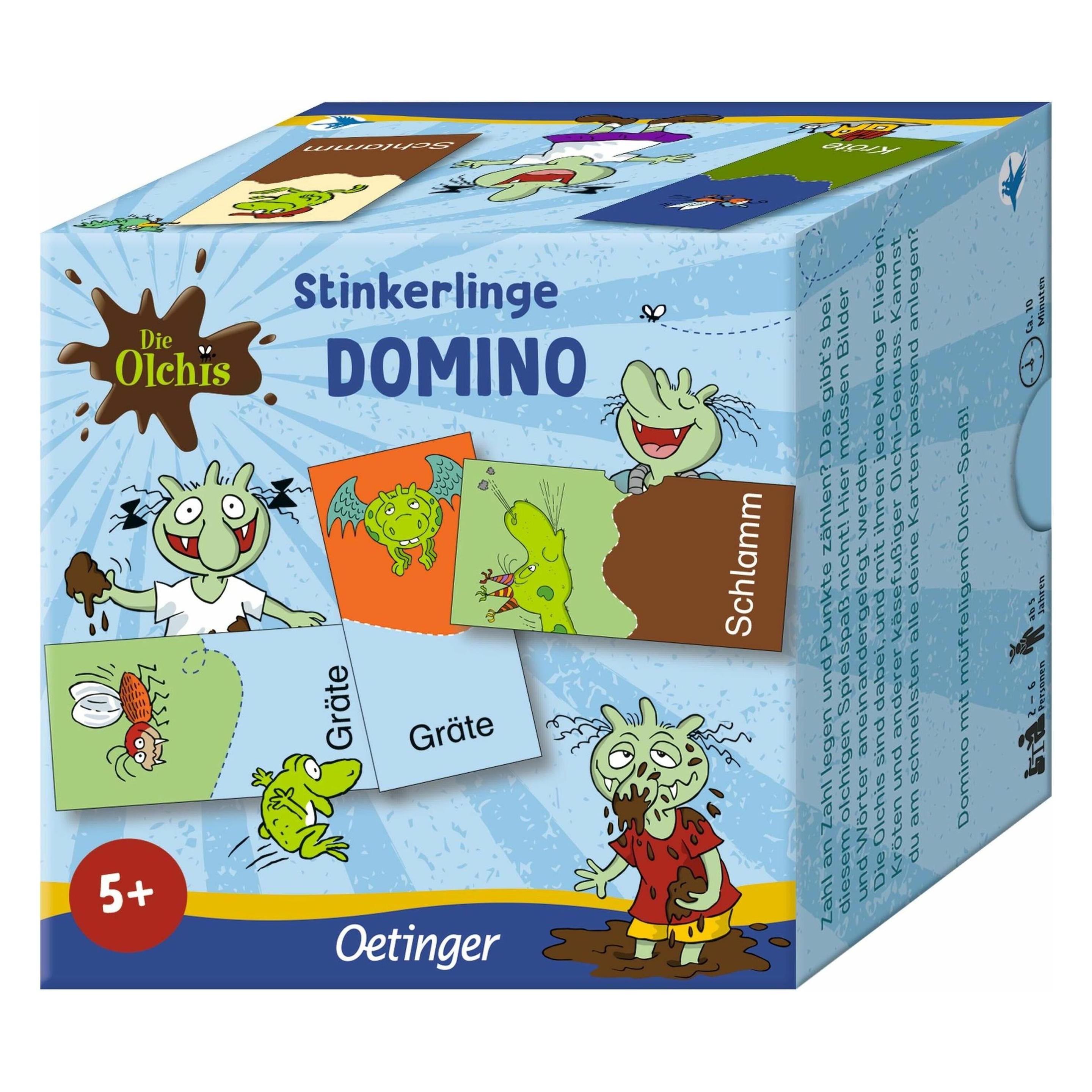 Oetinger Die Olchis. Krötiges Stinkerlinge Domino (Deutsch, 2 - 6 Spieler) (4260512186159)