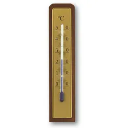 TFA-12.010286 Innenthermometer Nußbaum/gold