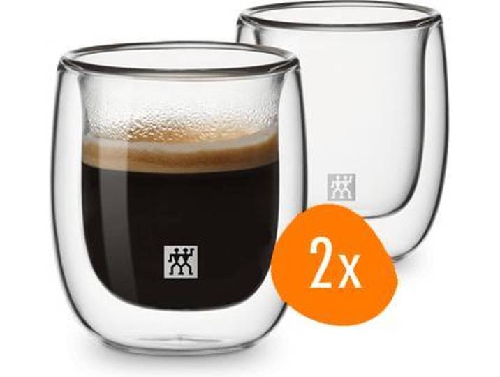 Zwilling Sorrento Dubbelwandig Espressoglas - 80 ml - 2 stuks