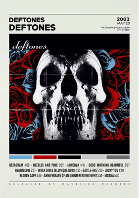 Inspire Picks Deftones Album Cover Canvas Poster Alternative Rock Wall Art Decor 2 40x60cm Unframed