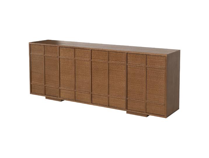 Buffet 200 x 75 x 40cm Marron/Chêne foncé