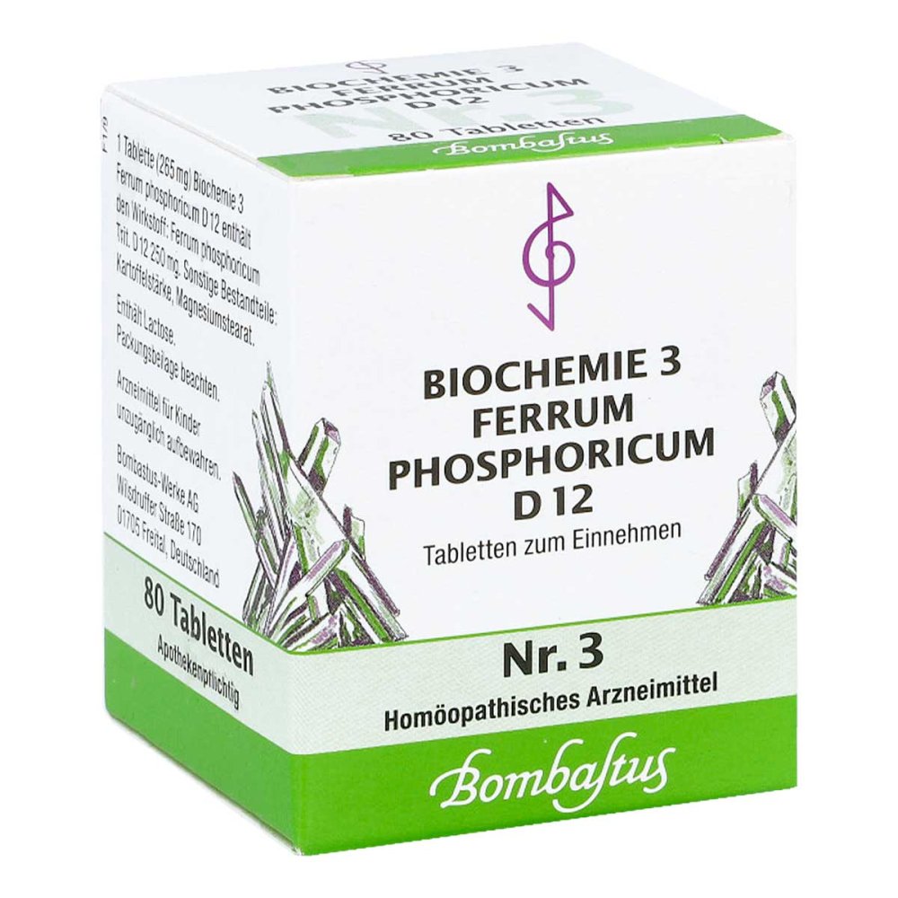 Bombastus-Werke AG Biochemie 3 Ferrum phosphoricum D12 Tabletten 04324627