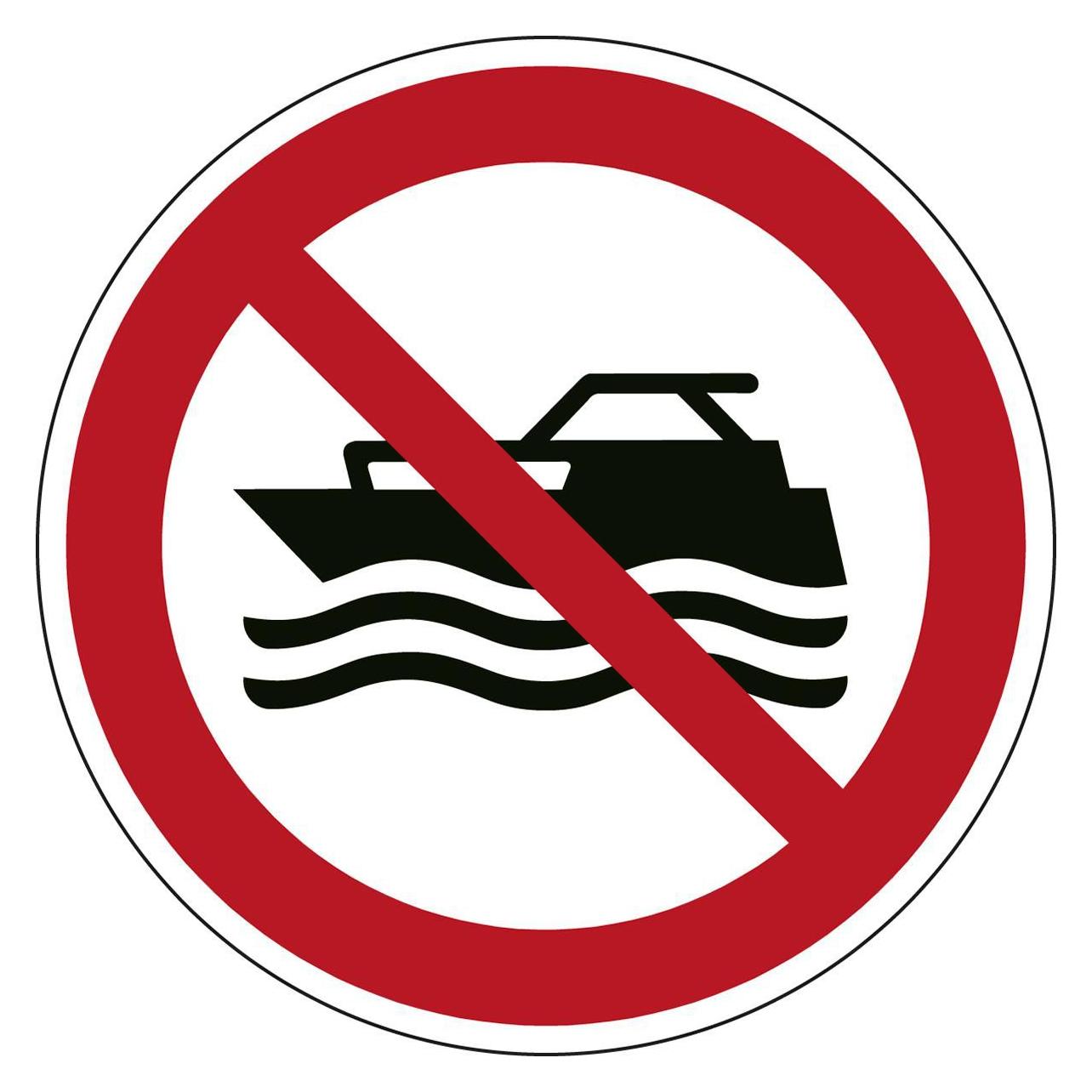 Brady ISO-Sicherheitsschild - Keine mechanisch angetriebenen Wasserfahrzeuge (P/P056/NT/PP-DIA315-1)