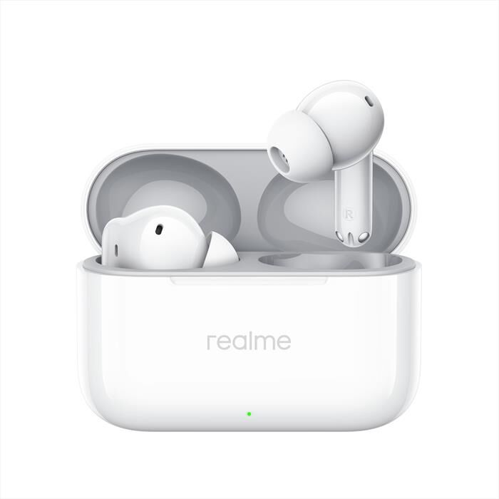 Realme Buds T200 Wireless Ear Buds-snowy White