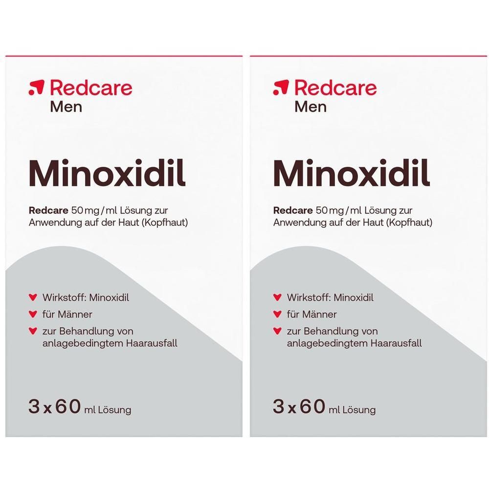 Minoxidil Redcare 50Mg/Ml x2 2x3x60 ml Lösung