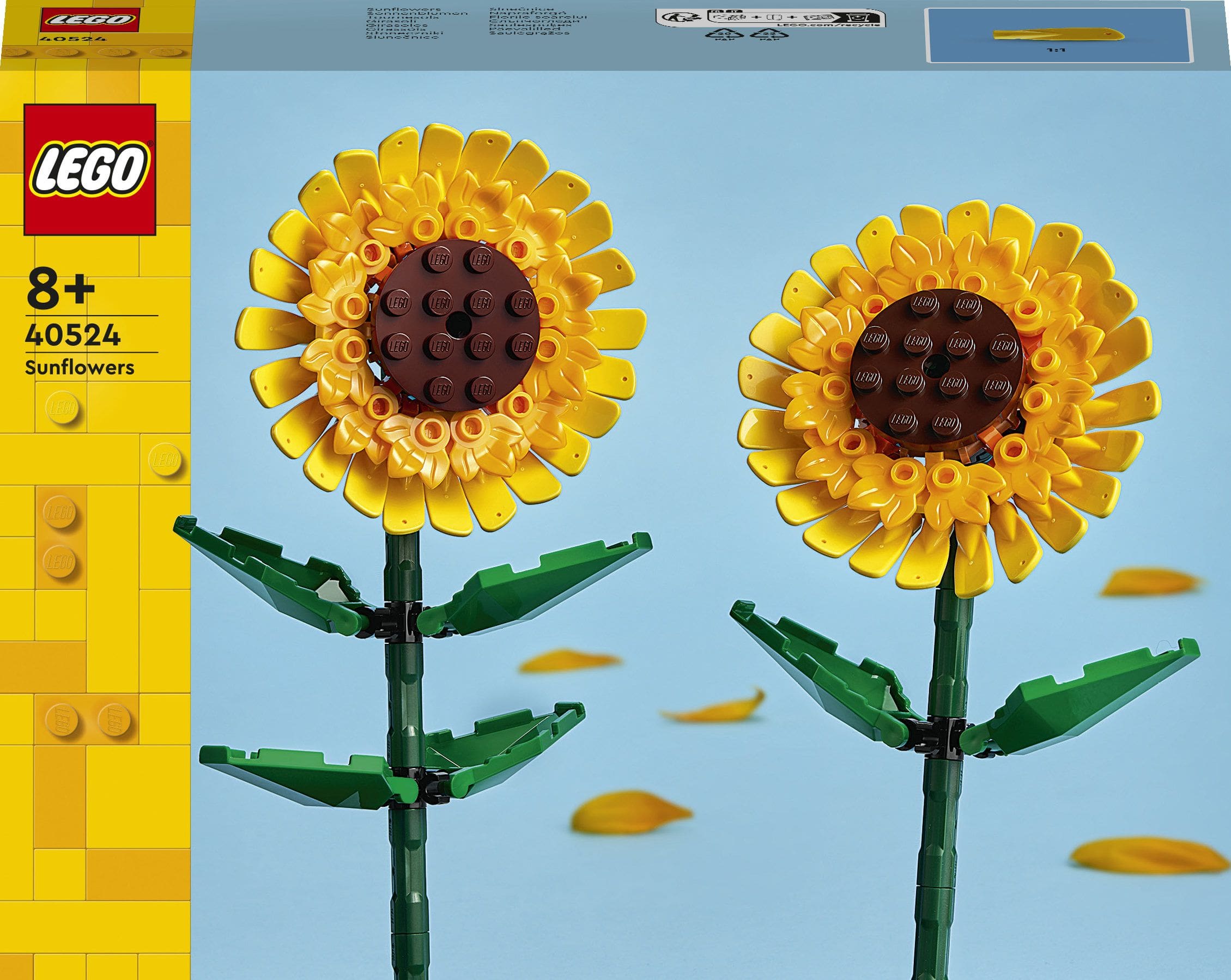 LEGO 191 Teile Sonnenblumen Bauset (Mehrfarbig) 40524