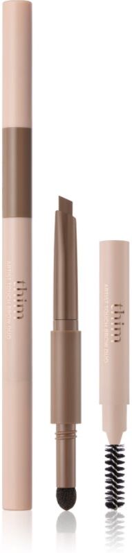 thim Artist Touch Brow Duo dual-ended eyebrow pencil with brush shade 01 Cocoa Brown 0.6 g