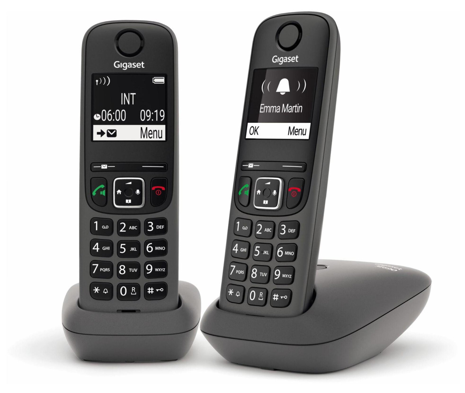 Gigaset AE690 Duo draadloze telefoonset, antracietkleur