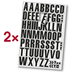 EICHNER 2er-Pack Magnetische Buchstaben A-Z weiß