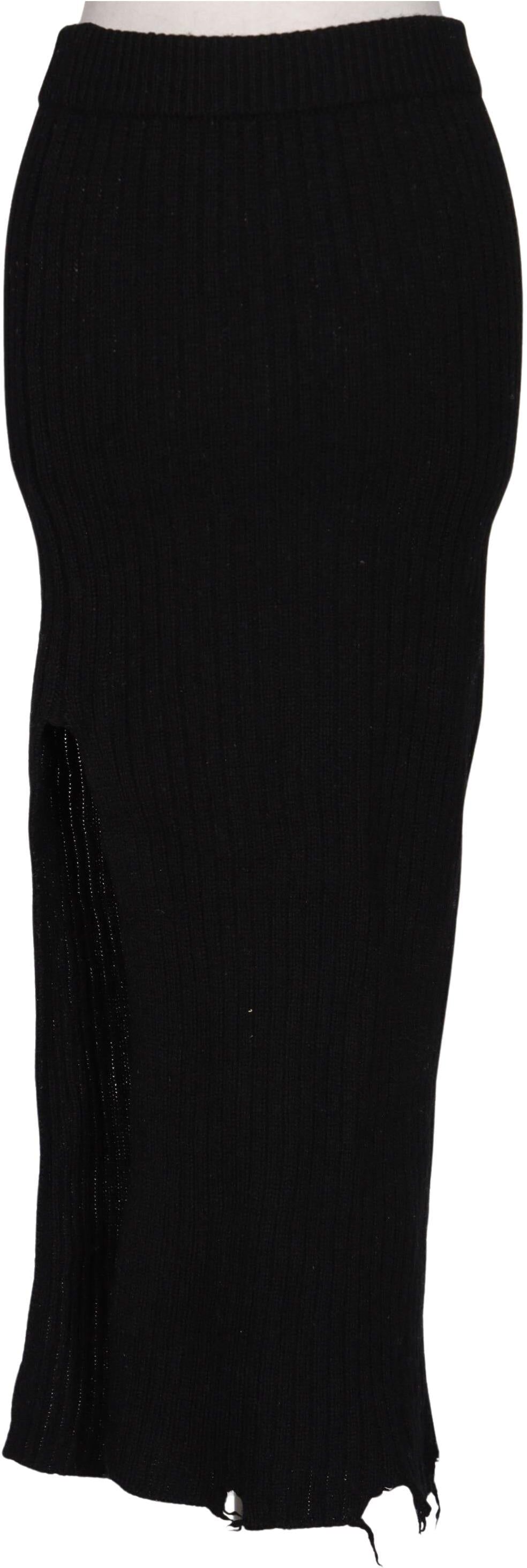 Weekday Damen Rock, Schwarz, Gr. XS, Wolle - Second Hand
