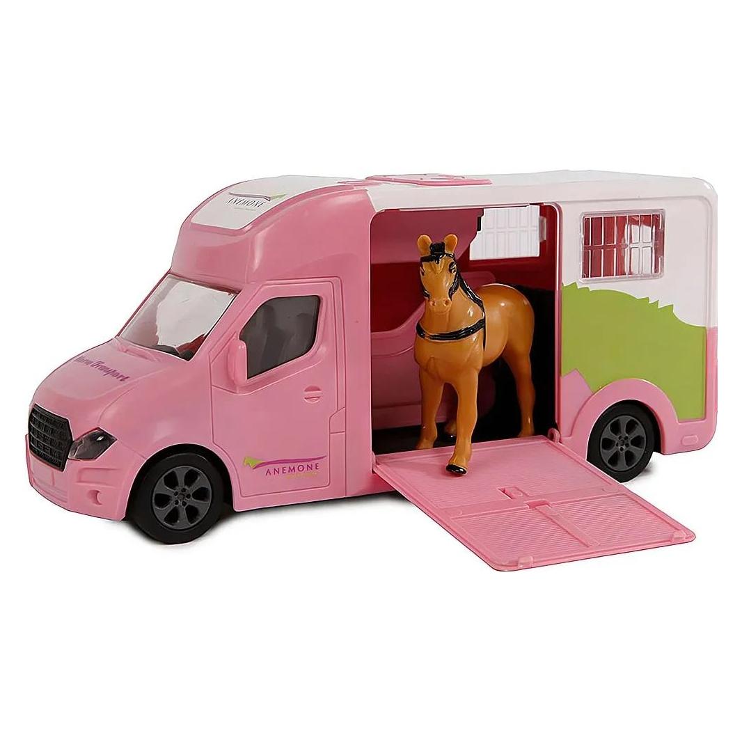 Kids Globe Farming Horse Truck aus Druckguss Licht und Ton 1:32 (510212)