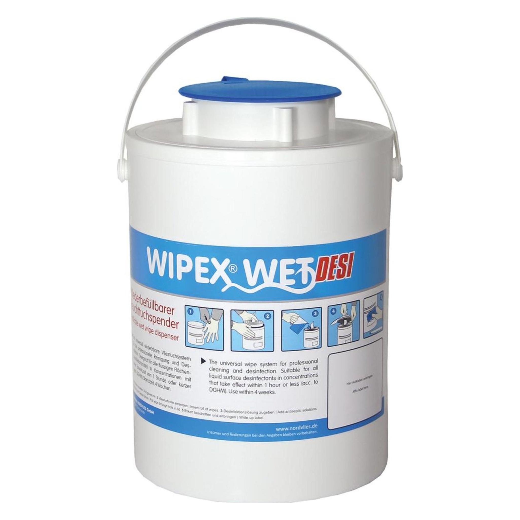 Magni WIPEX-WET Feuchttuch- spender, blau Kunststoff (4250139206118)