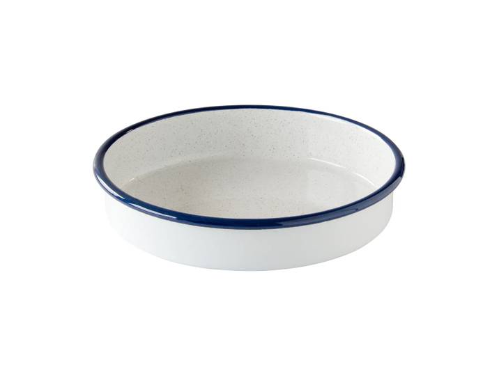 Kockums Jernverk Kockums plat à four Kockums white-bleu, rond, Ø24 cm