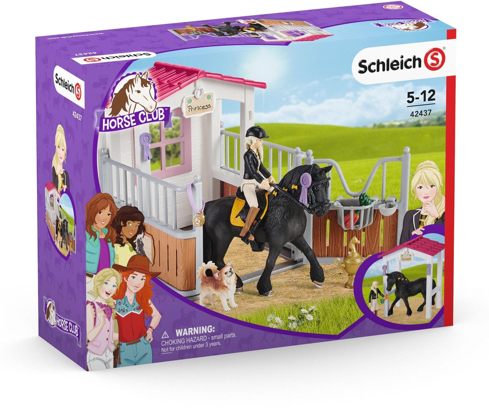 Schleich Horse Club 42437 Paardenstal met poortjes en Princess