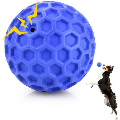 The Handy Homestead Smart Bounce Interactive Dog Ball Automatic Rolling Motion Activated Toy blue
