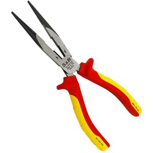 S&R Flachrundzange 161604200, gerade mit Schneide, 210mm, VDE isoliert