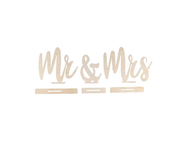 Rayher Holzmotive Mr and Mrs 42 × 2 × 14.5 cm 6-teilig