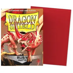 Dragon Shield: Ruby - Matte Sleeves - Standard Size