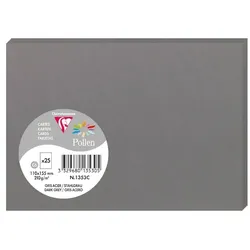 Pollen 250x Pollen, Karten 110x155 mm, 210g - Stahl 1353C
