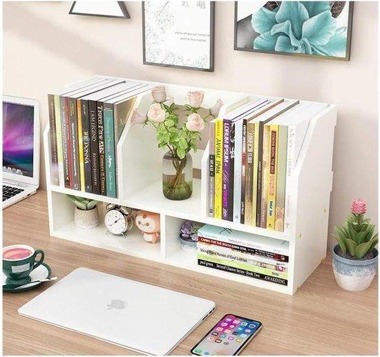 Boekenplank Bureau Organizer - Bruin - Vrijstaand Ontwerp