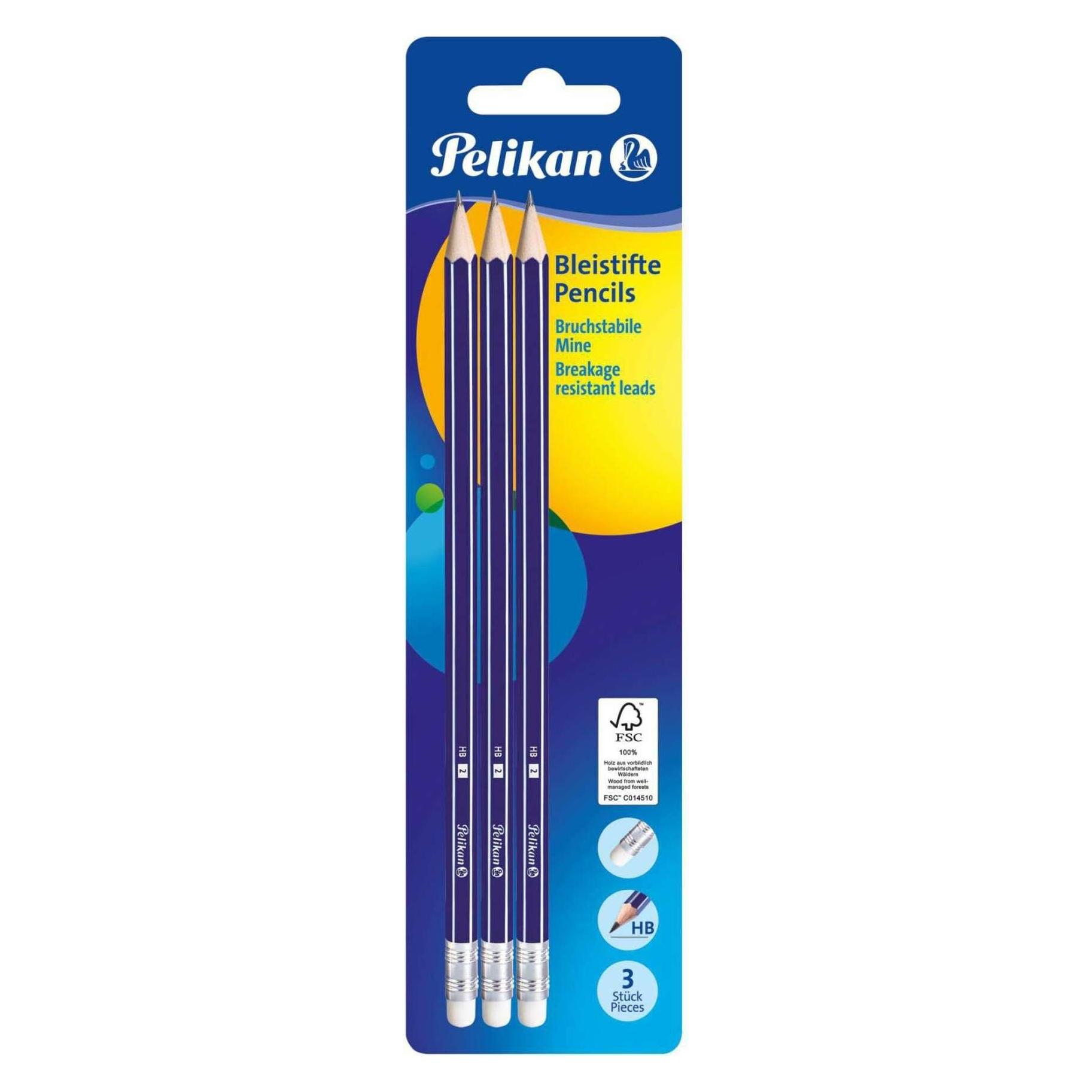 Pelikan Standard-Bleistifte (HB, 3x) (978866)