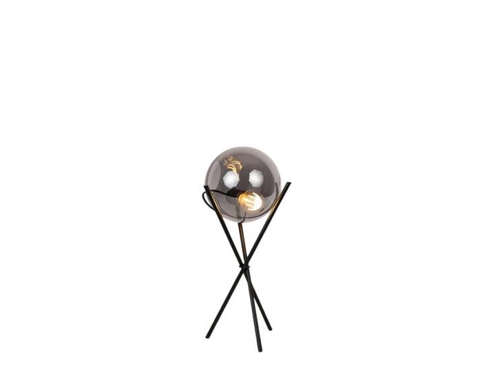s.luce Tischlampe Orb Axis Dreibein Kupfer Gold/Verlauf, Kupferfarben, Glas, Rund,Rund, E27, 20x55x20 cm, Lampen & Leuchten, Innenbeleuchtung, Tischlampen
