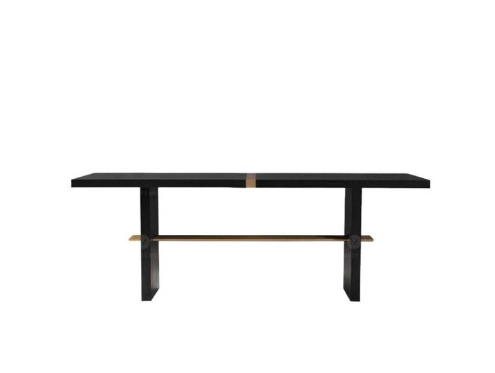 Xlmoebel Esstisch Schwarzer Holztisch für modernes Esszimmerdesign (1-St., Esstisch), Hergestellt in Europa