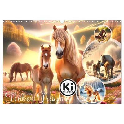Tinker Träume - Ein Jahr auf zauberhaften Weiden (Wandkalender 2026 DIN A3 quer), CALVENDO Monatskalender