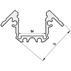 Radium Lampenwerk Aufbau-Aluminium-Profil TRPA2531