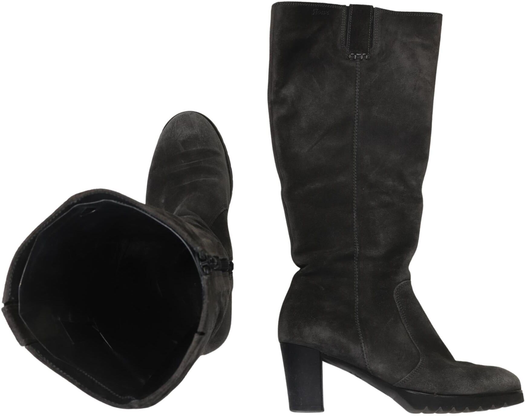 Sioux Damen Stiefel, Grau, Gr. EU 38 (UK 5), Leder - Second Hand