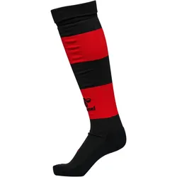 hummel hmlESSENTIAL Striped Fußballsocken 2030 - black/true red 31-34