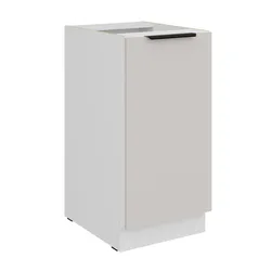 Küchen Unterschrank 40 cm COMO Kaschmir + Weiß Küche Küchenzeile Küchenblock